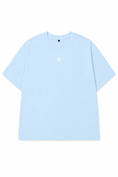 Polera Oversize Normal -  Heavy Cotton - Celeste