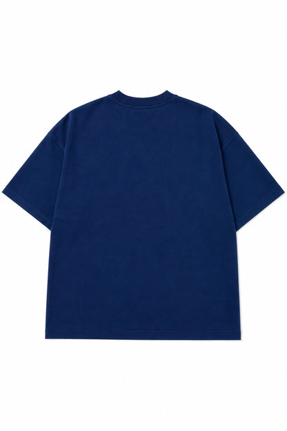 Polera Oversize High Cotton Premium - Azul