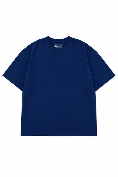 Polera Oversize High Cotton Premium - Azul