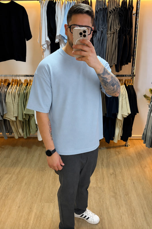 Polera Oversize High Cotton Premium - Good Grey