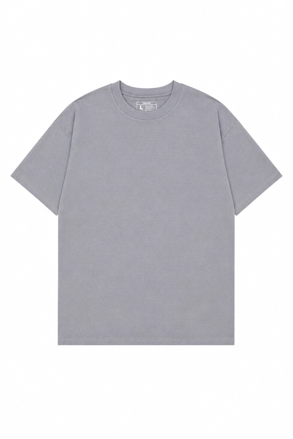 Polera Oversize High Cotton Premium - Plomo Plata