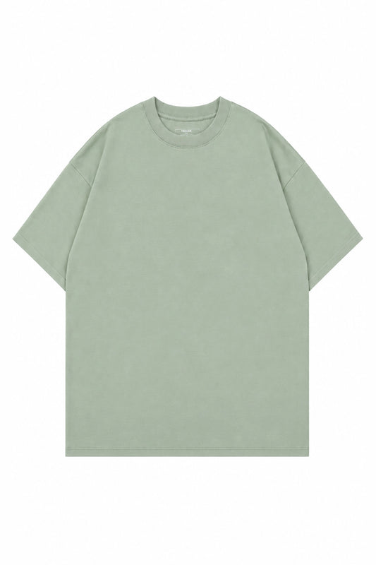 Polera Oversize High Cotton Premium - Verde Bosque