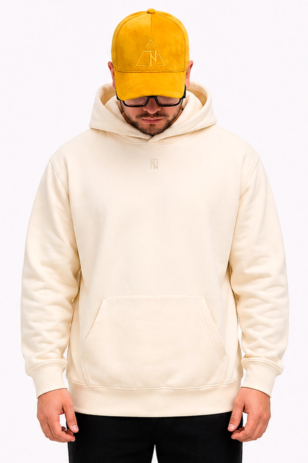 Polerón Hoodie High Cotton - Beige