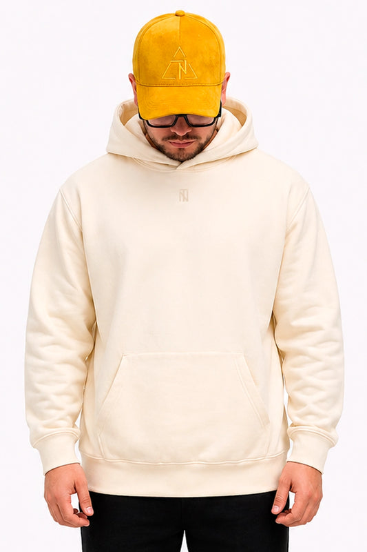 Polerón Hoodie High Cotton - Beige