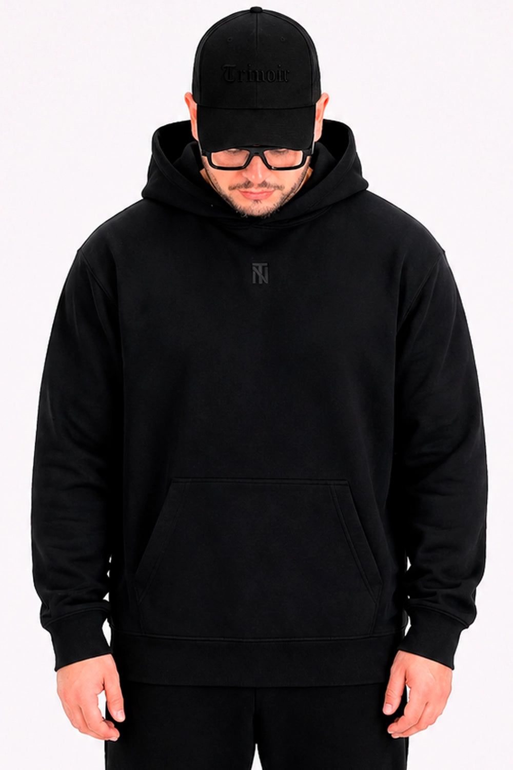 Polerón Hoodie High Cotton - Negro