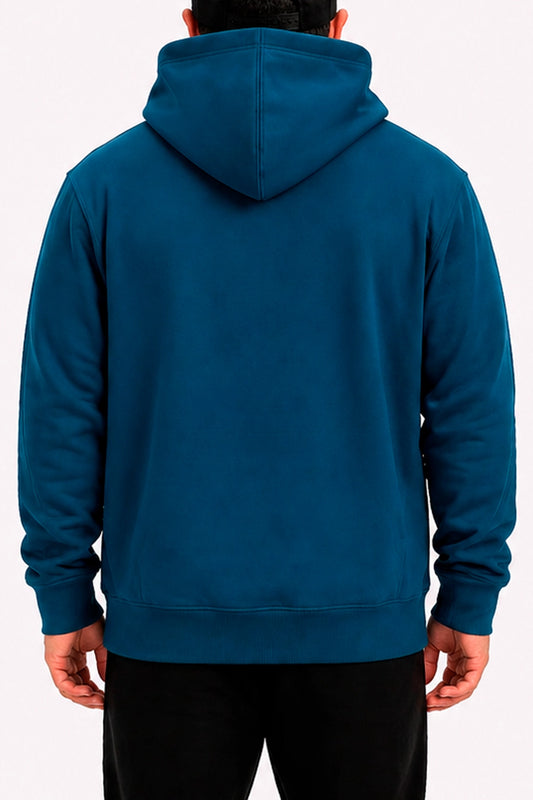 Polerón Hoodie High Cotton - Azul petróleo