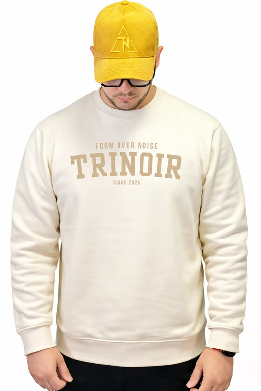 Polerón Crewneck TRINOIR - Beige 🚨LUIQUIDACIÓN🚨