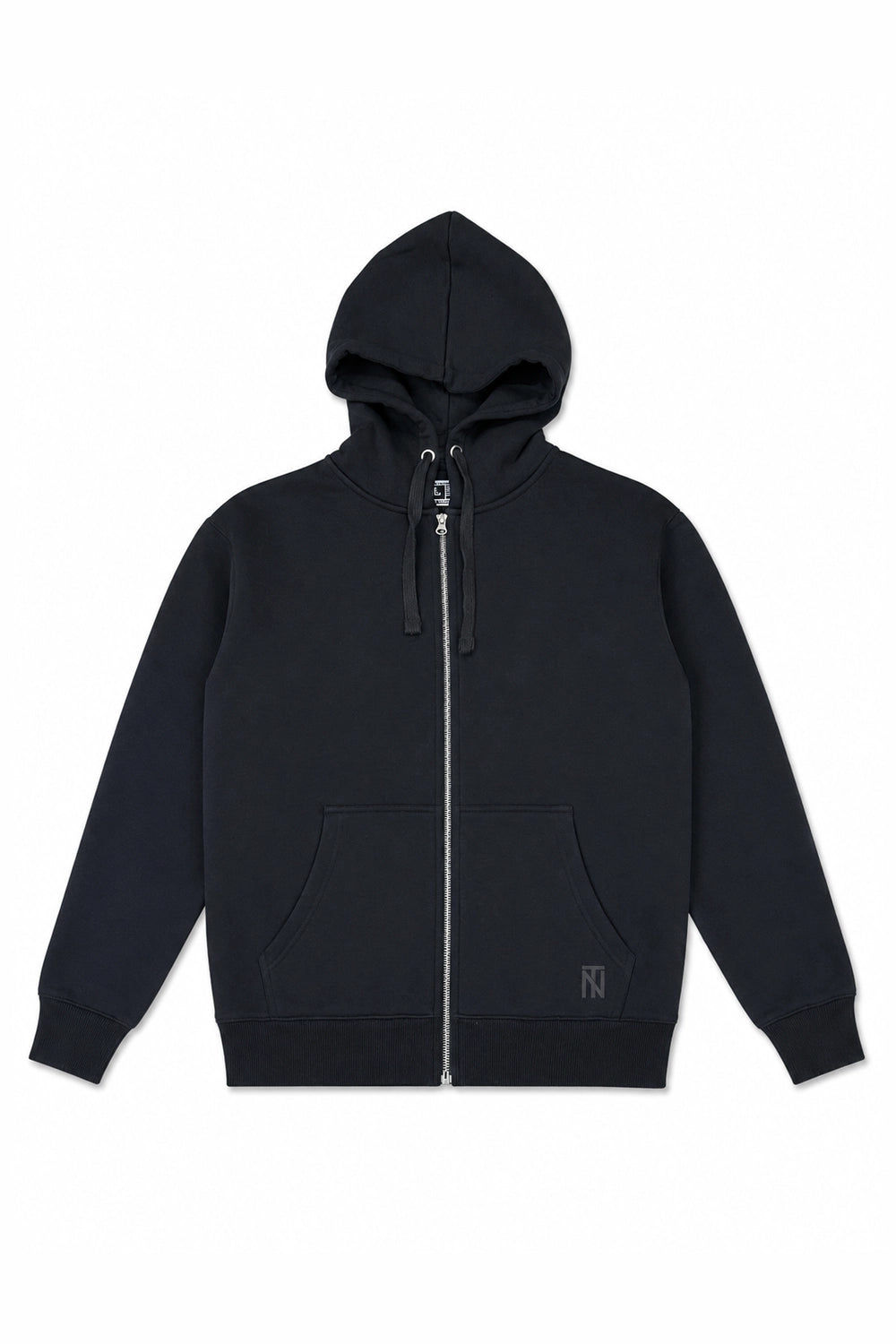 Poleron Hoodie con Cierre Heavy Cotton - Negro