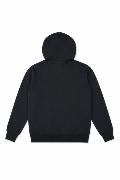 Poleron Hoodie con Cierre Heavy Cotton - Negro