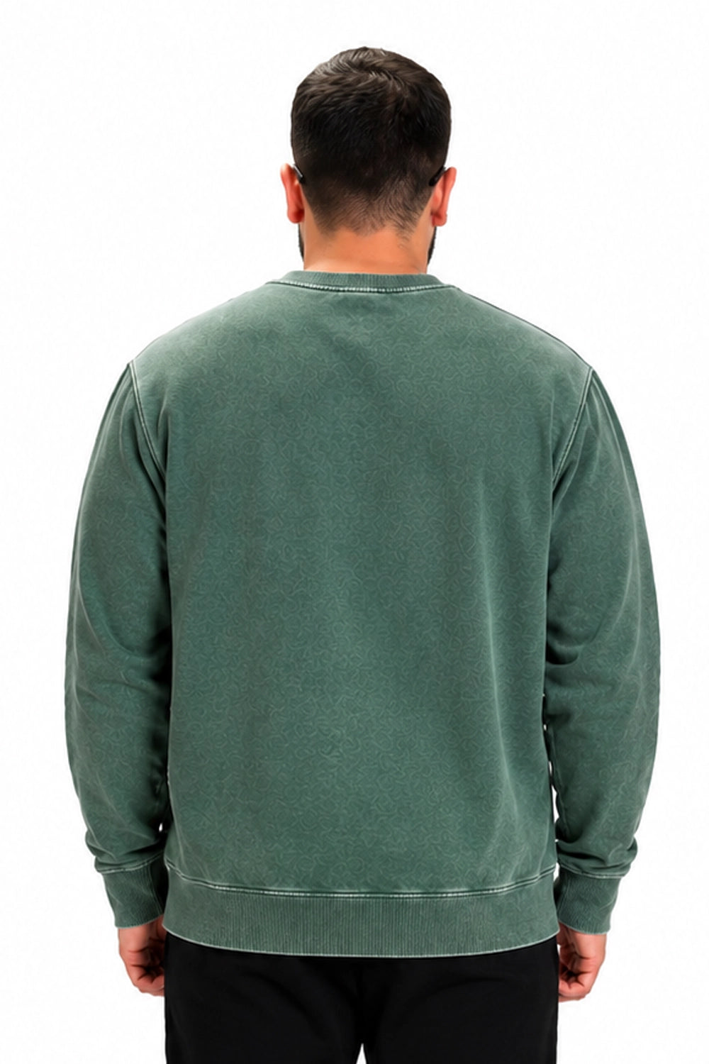 Polerón Crewneck TRINOIR - Verde Desgastado