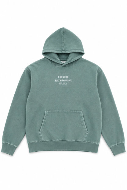 Polerón Hoodie Oversize Boxy Fit - Verde Acid