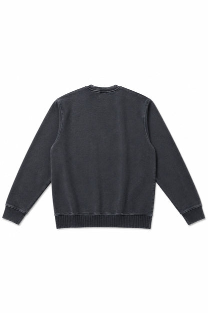 Polerón Crewneck TRINOIR - Negro Desgastado