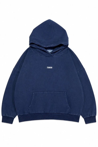 Polerón Oversize Boxy Fit - Azul Desgastado