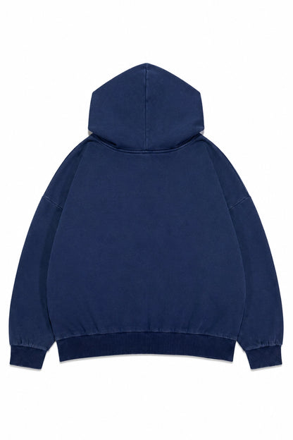 Polerón Oversize Boxy Fit - Azul Desgastado