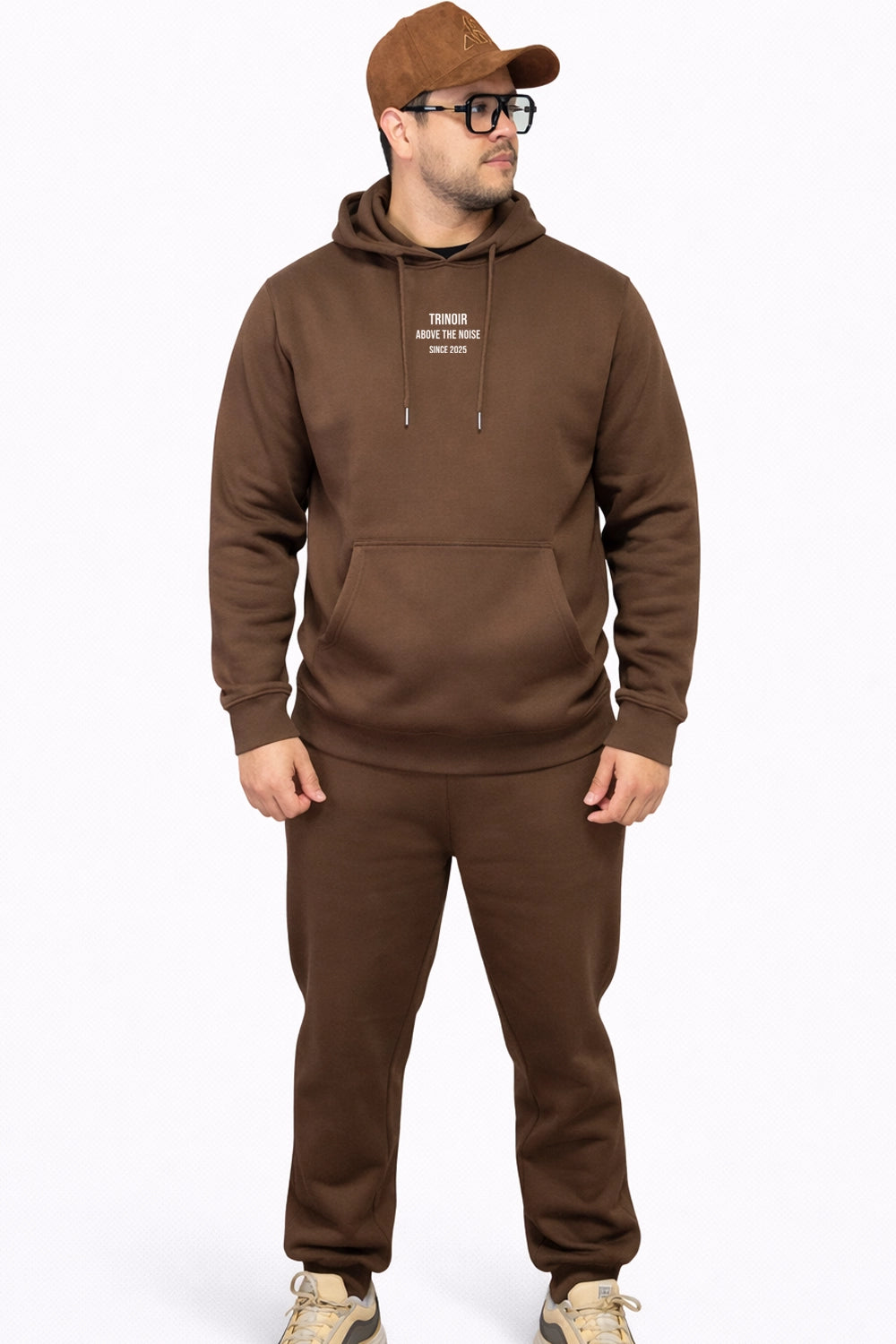 Conjunto Hoodie y Jogger - Café