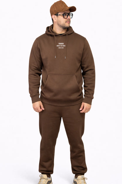 Conjunto Hoodie y Jogger - Café