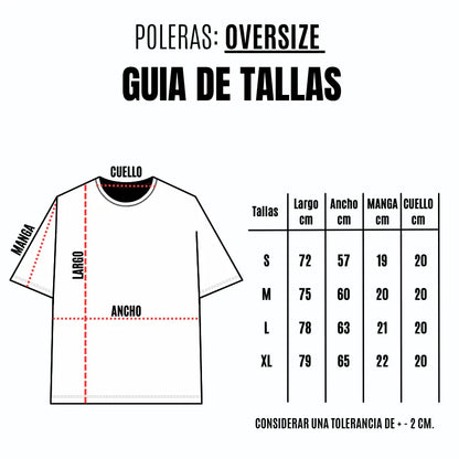 Polera Oversize Normal -  Heavy Cotton - Celeste