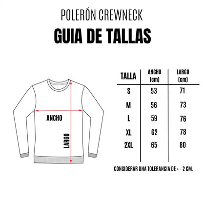 Polerón Negro Crewneck - Acid Wash Desgastado